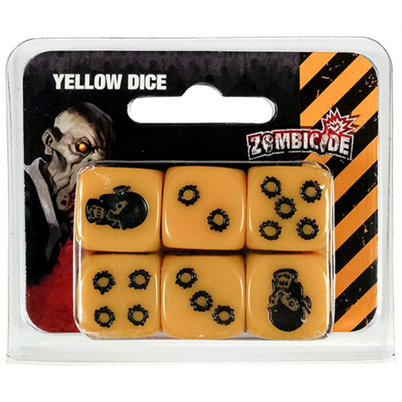 Zombicide : Set de Dés jaunes