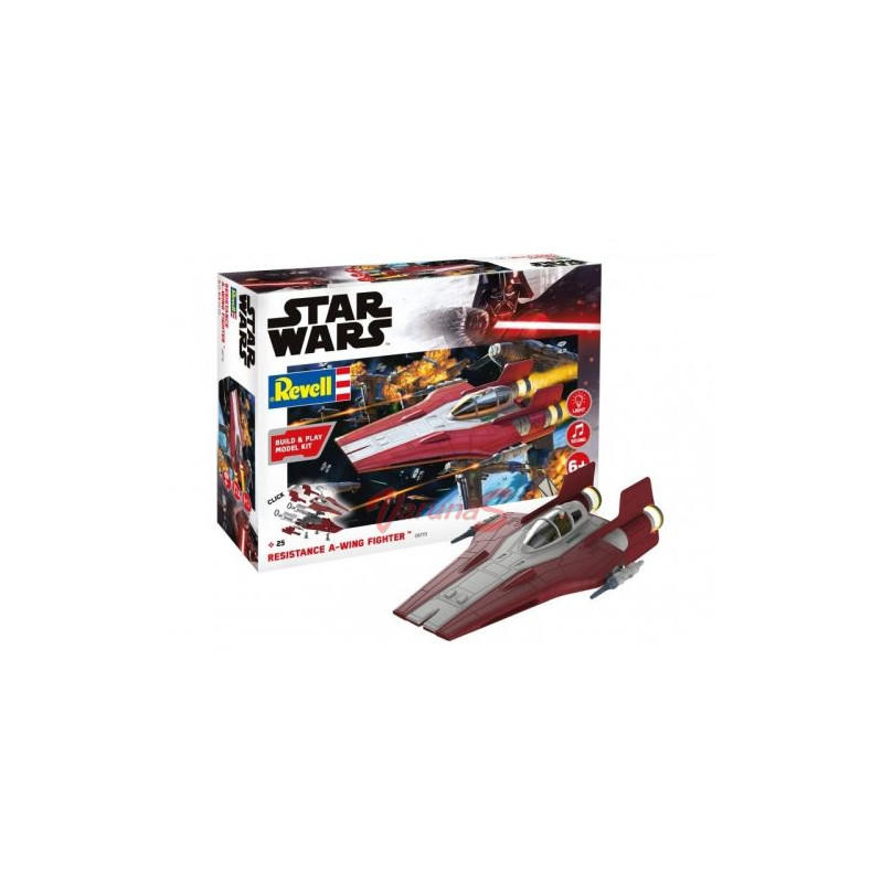 Revell 1/44 resistance a-wing fighter, red