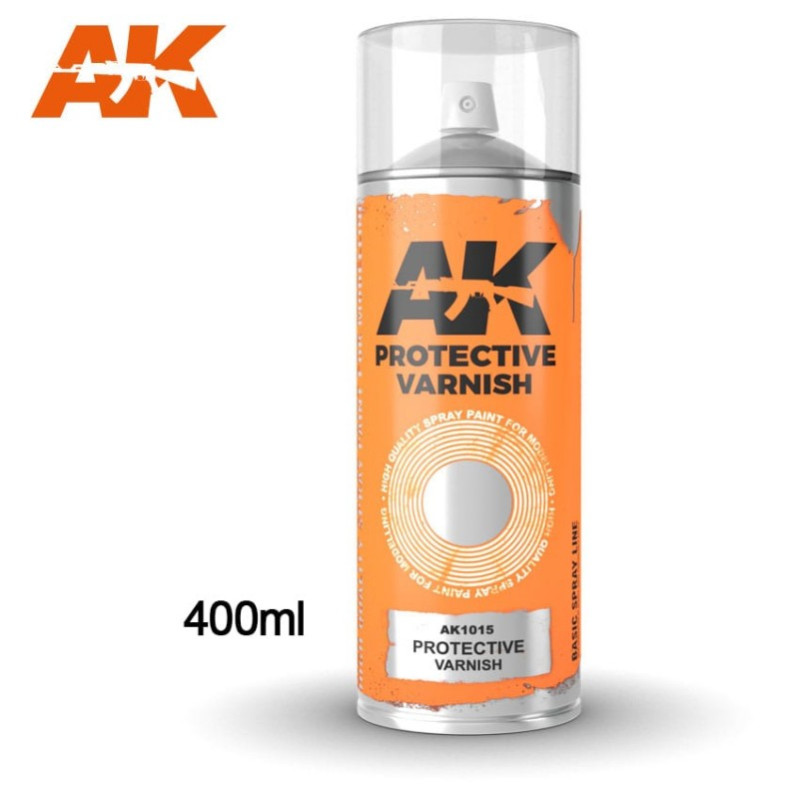 Protective Varnish - Spray 400ml (Includes 2 nozzles) - AK