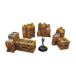 TauCeti Cargo Crates set 1 (4) - T00084 -  MicroArtStudio