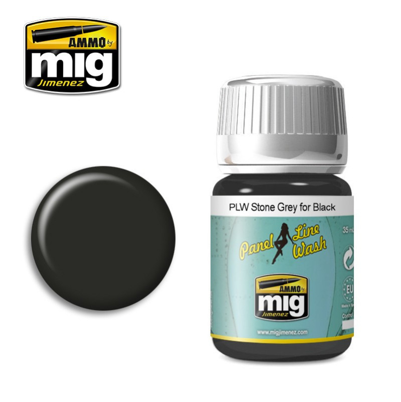 PLW Stone grey for black A.MIG-1615 (35ml)