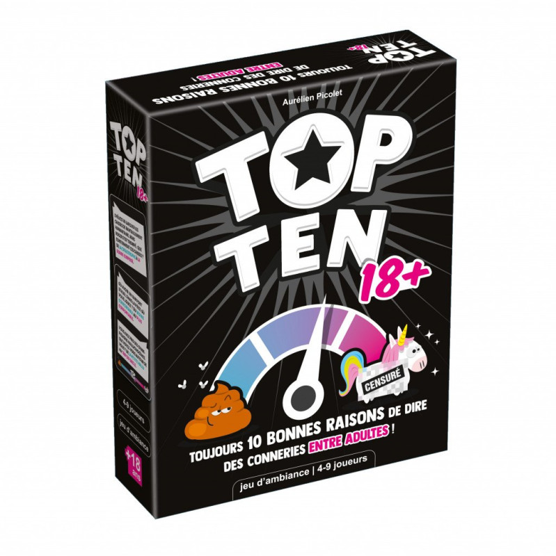 Top Ten 18+ - Cocktail games - français