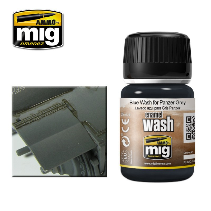 Blue for panzer grey enamel wash A.MIG-1006 (35ml)