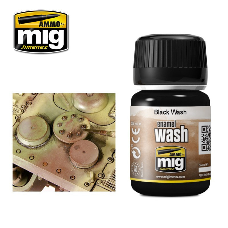 Black wash enamel wash A.MIG-1011 (35ml)