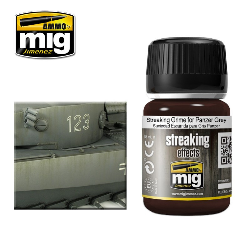 Streaking grime for panzer grey streaking effects A.MIG-1202 (35ml)