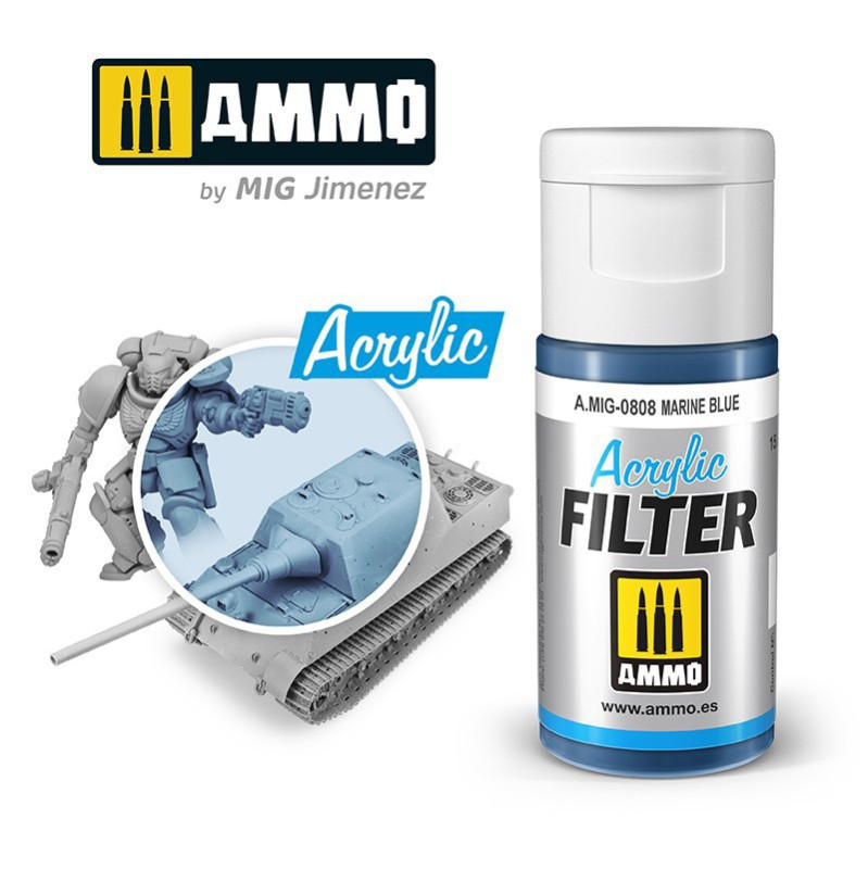 Marine blue acrylic filter A.MIG-0808 (15ml)