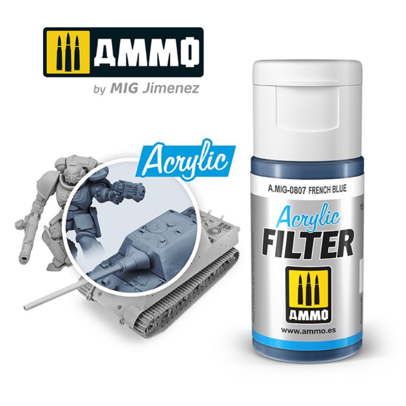 French blue acrylic filter A.MIG-0807 (15ml)