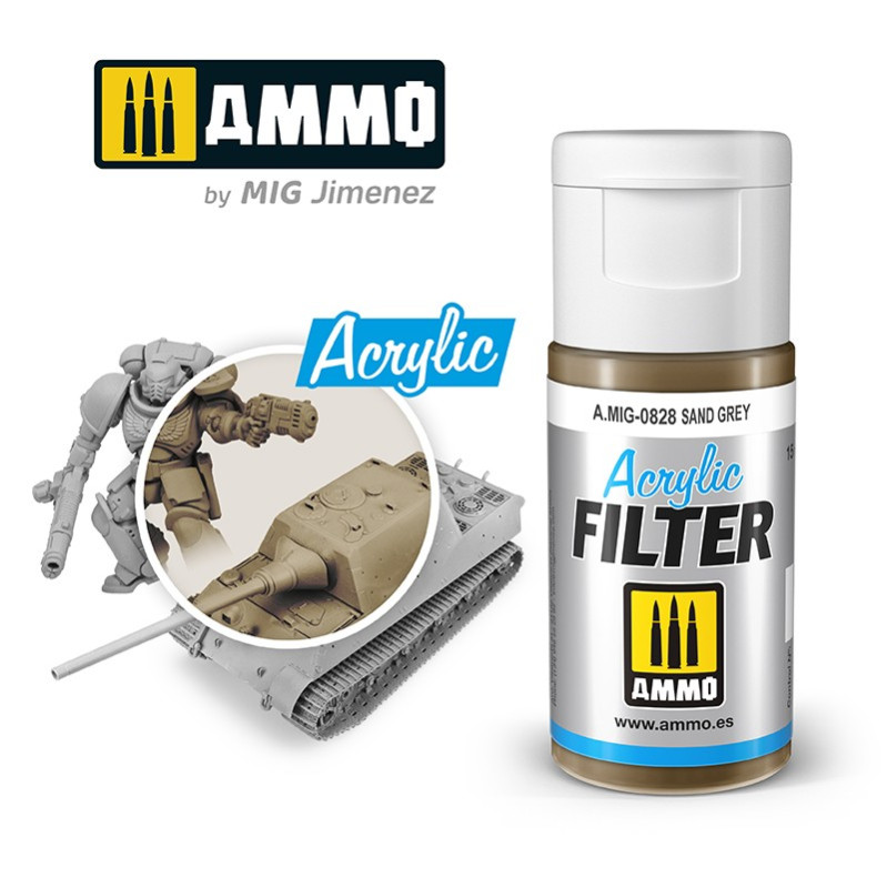 Sand grey acrylic filter A.MIG-0828 (15ml)