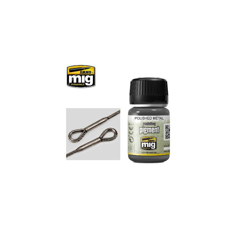 Polished metal modeling pigment A.MIG-3021 (35ml)