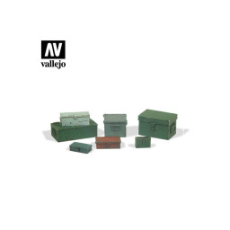 Vallejo Bases de diorama SC223 Boites métalliques universelles 1/35 - non peint