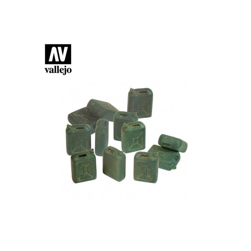 Vallejo Diorama bases SC208 IDF gas cans 1/35