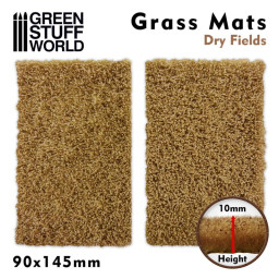 Green Stuff World 10340 Grass Mats 90x145mm Dry Fields