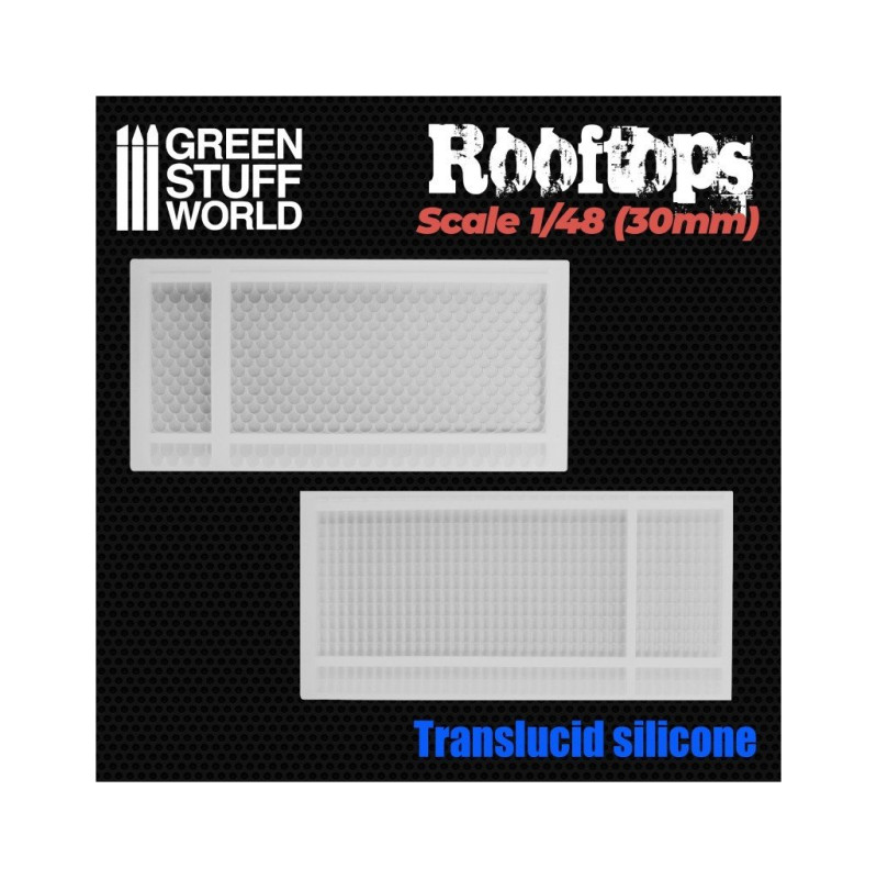 Silicone Mould - Roofs 1/48 (30mm)