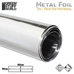 Flexible Metal Foil - Tin/Pewter