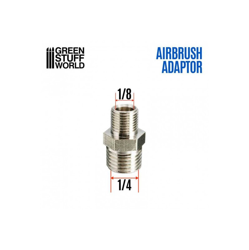 Aérographe: Adaptateur 1/4" à 1/8"