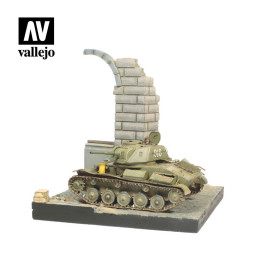 Vallejo diorama SC003 Bâtiment allemand en ruines 1/35 - non peint