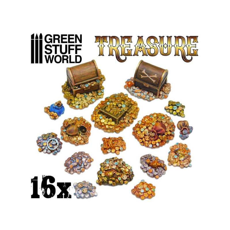 Green Stuff 506648 16x Resin Treasure Coins