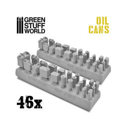 Green Stuff 507225 46 Resin Oil Cans 1/35