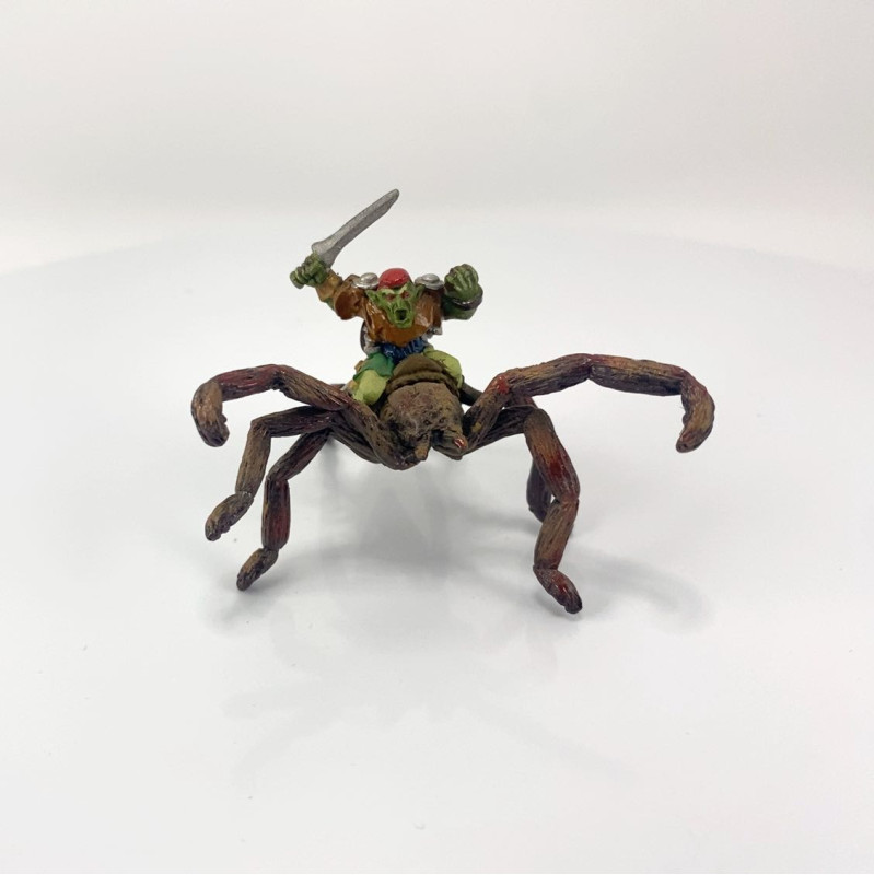 Mirliton Goblin with Sword on Giant Spider