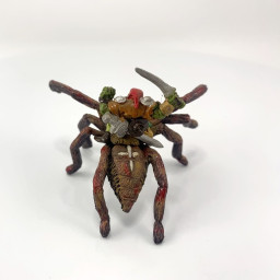 Mirliton Goblin with Sword on Giant Spider