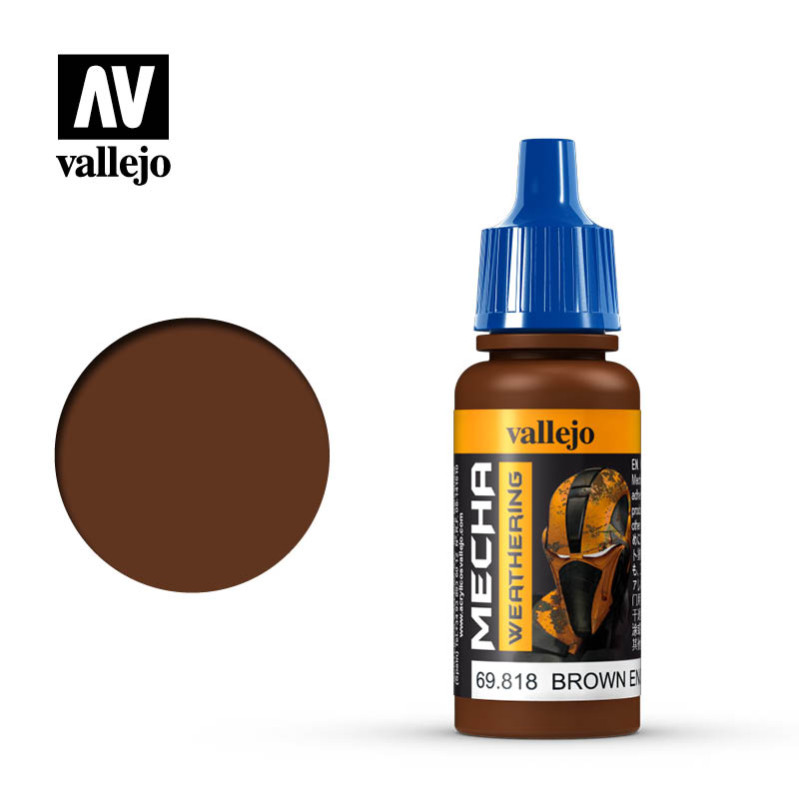 Brown engine soot (matt) weathering color 69.818 (17ml)