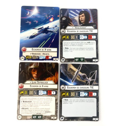 4 x Rebel X-Wing & 6 x Imperial TIE Fighter Squadrons incomplet