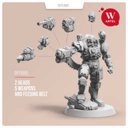 x1 Cyborg Brute 1.0 Résine NOT PAINTED NOT ASSEMBLED W Artel