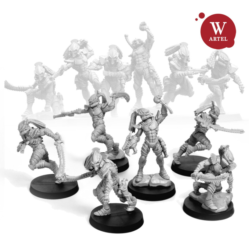 x5 Shadow Hunters Squad  Résine NOT PAINTED NOT ASSEMBLED W Artel