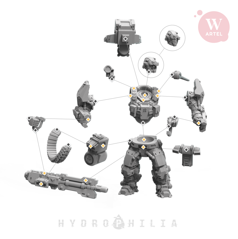 x1 Hydrophilia Exotrooper 1 Résine NOT PAINTED NOT ASSEMBLED W Artel