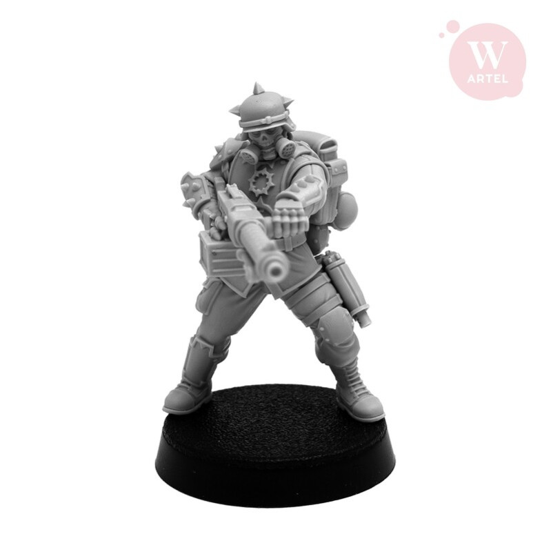 x1 Crimson Legion Heavy Trooper Résine NOT PAINTED NOT ASSEMBLED W Artel