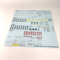 Ultramarines transfer sheet